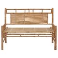 vidaXL Záhradná lavička s podložkou 120 cm bambus