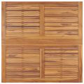 vidaXL Skladací záhradný jedálenský stôl 120x120x75 cm tíkový masív