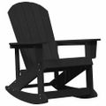 vidaXL Adirondack hojdacie kreslá 2 ks Čierna HDPE