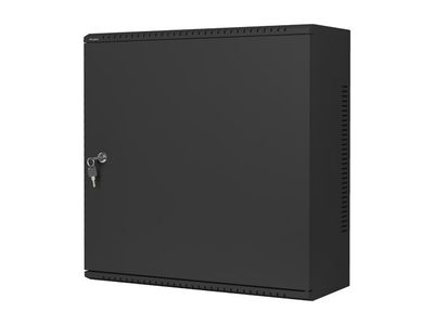 Lanberg 19'' racková skriňa pro montáž na stenu 6u+3u/540x200 nízkoprofilová čierna (zmontovaná)