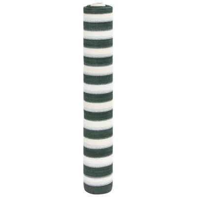 vidaXL Tieniaca sieť zeleno-biela 1,5x25 m HDPE 150 g/m²