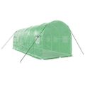 vidaXL Fóliovník s oceľovým rámom zelený 12 m² 6x2x2 m