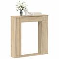 vidaXL Rám krbu Dub sonoma 100 x 20 x 100 cm Kompozitné drevo