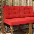 vidaXL Vankúš na vonkajšiu pohovku Polyester Červená 60 x 50,5 cm