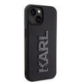 Puzdro Karl Lagerfeld pre iPhone 15 6,1" KLHCP15S3DMBKCK čierne HC 3D Logo Glitter
