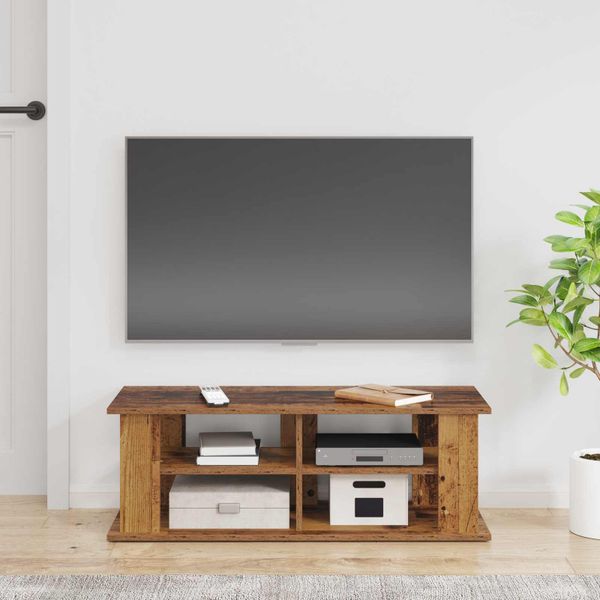 vidaXL Stojan na televízor Staré drevo 96 x 35 x 33,5 cm