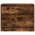 vidaXL Botník dymový dub 80x34x63 cm spracované drevo
