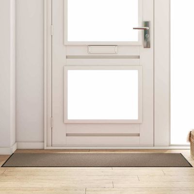 vidaXL Rohož Beige a čierna 60 x 180 cm 100% polyamid