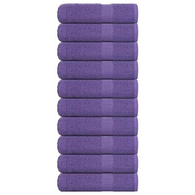vidaXL Sprchové osušky FROGN 10 ks fialové 70x140 cm 360 g/m²
