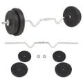 vidaXL Súprava barbell činiek, 30 kg