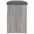 vidaXL Lavička na topánky sivá sonoma 82x32x45,5 cm kompozitné drevo
