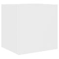 vidaXL TV nástenné skrinky s LED svetlami 2 ks biele 40,5x35x40 cm