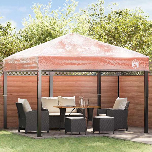 vidaXL Náhradný kryt pre altánok Priehľadná 300 x 300 x 26 cm PVC
