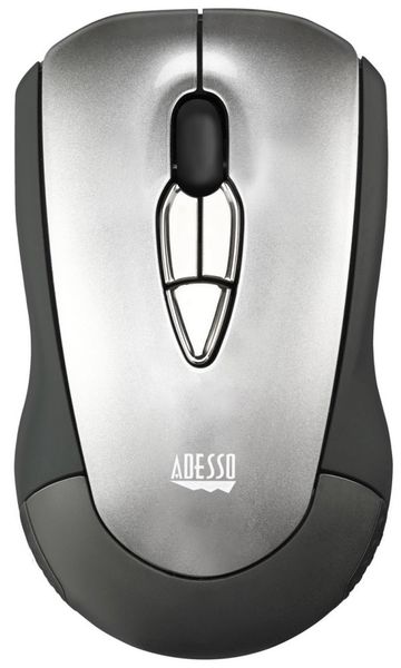 Adesso iMouse P10/ bezdrátová air myš 2,4GHz/ laser + gyroskopický snímač/ USB/ černá Myš, bezdrátová, laserová, gyroskop, 2400dpi, USB, cerno-šedá