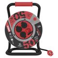 Predlžovací kábel EMOS P084504 PROFI na bubne 50 m / 4 zás. / čierny / guma-neoprén / 230V / 1,5 mm2
