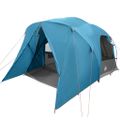 vidaXL Dómový stan pre 6 osôb so strechou Modrá 500 x 314 x 206 cm