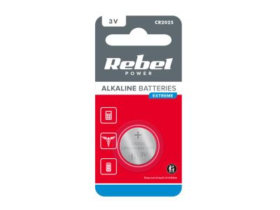 Batéria CR2025 REBEL Extreme 1ks / blister BAT0195