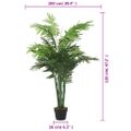 vidaXL Umelý palmový strom 28 listov 120 cm zelený