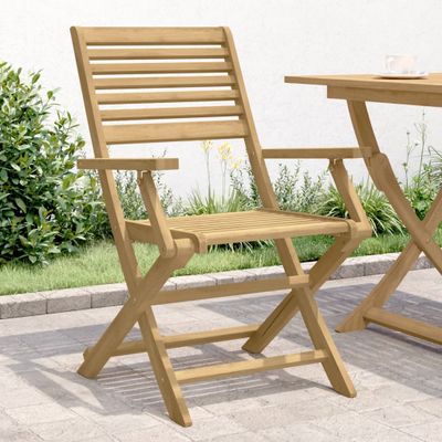 vidaXL Skladacie stoličky 4 ks 54,5x61,5x86,5 cm Masívne drevo akácia