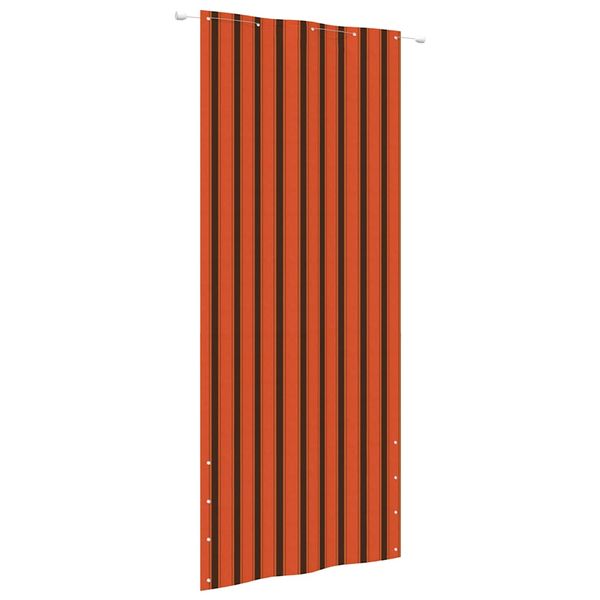 vidaXL Balkónová markíza oranžová a hnedá 100x240 cm oxfordská látka