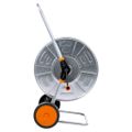 vidaXL Vozík s hadicovým bubnom pre 110 m 1/2" / 80 m 3/4" hadicu oceľ