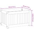 vidaXL Záhradný kvetináč 45x30x27,5 cm masívna akácia a oceľ