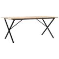 vidaXL Jedálenský stolík v tvare X 180x90x75,5 cm borovica a oceľ