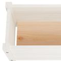 vidaXL Vyvýšené záhradné záhony 2 ks biele 150x31x31 cm borovicový masív