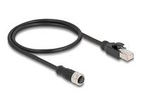 M12 adaptérový kábel D-kód 4 pin samica t