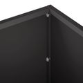 vidaXL Záhradný kvetináč Čierna 40 x 20 x 20 cm Studený valcovaný oceľ