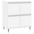 vidaXL Komoda biela 60x35x70 cm spracované drevo