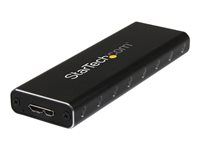 M.2 NGFF SATA with B Key & B+M Key - External M.2 Portable Enclosure (SM2NGFFMBU33) - Kryt úložiska - M.2 - SATA 6Gb/s - USB 3.0 - čierna