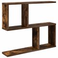vidaXL Stenná polica Dymový dub 60 x 12 x 50,5 cm Kompozitné drevo