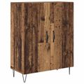vidaXL Highboard Staré drevo 69,5 x 34 x 180 cm Kompozitné drevo
