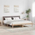 vidaXL Rám postele Hnedá a taupe 180 x 200 cm Borovicový masív