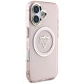 Guess Hardcase MagSafe IML Metal Mountain Logo Case for iPhone 16 6,1" Pink