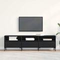 vidaXL TV skrinka 150 x 30 x 44,5 cm Čierny dub Kompozitné drevo