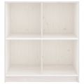 vidaXL Komoda biela 70x33x76 cm masívne borovicové drevo