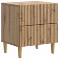 vidaXL Nočný stolík Dub artisan 43 x 34,5 x 48 cm Kompozitné drevo