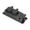ORNO OR-AE-13165 zásuvka odolná gumičkou, 2x 230V, IP44