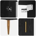 vidaXL Highboard 2 ks Čierny dub 34,5 x 34 x 180 cm Kompozitné drevo