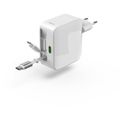 HAMA GaN, Rýchlonabíjačka, 2x USB-C PD/QC 30W Odn
