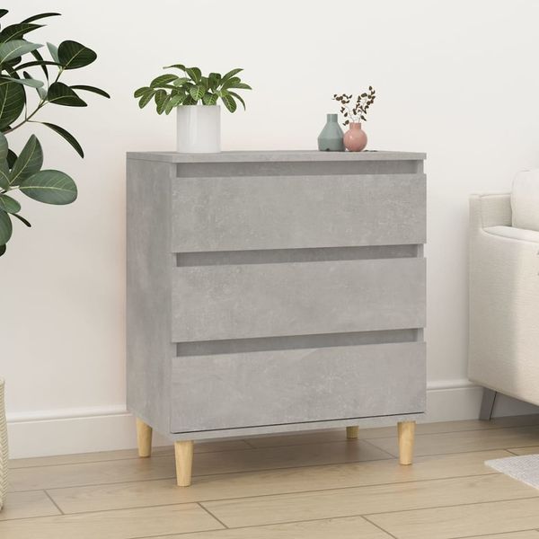 vidaXL Komoda betónovo sivá 60x35x70 cm spracované drevo