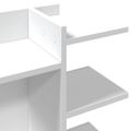 vidaXL Organizér na stôl, biely 42x21,5x42 cm, kompozitné drevo