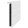 vidaXL Vankúš na čelo postele Zadar bielo-čierny 120 cm umelá koža