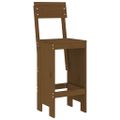 vidaXL Barové stoličky 2 ks medovohnedé 40x48,5x115,5 cm mas. borovica