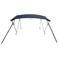 vidaXL Strieška Bimini so 4 oblúkmi a stenami 243x(185-198)x137 cm