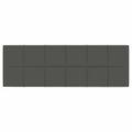 vidaXL Nástenné panely 12 ks tmavosivé 90x30 cm zamat 3,24 m²