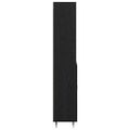 vidaXL Highboard Čierny dub 69,5 x 34 x 180 cm Kompozitné drevo