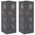 vidaXL Solárne LED svetlo na chodník 2 ks Teplá biela 18 x 18 x 50 cm